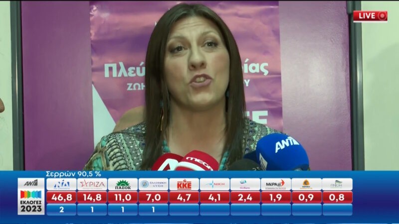 Ζωή Κωνσταντοπούλου μετά τα αποτελέσματα : «Πολύ σύντομα θα έχουμε Ζωή στη Βουλή» !